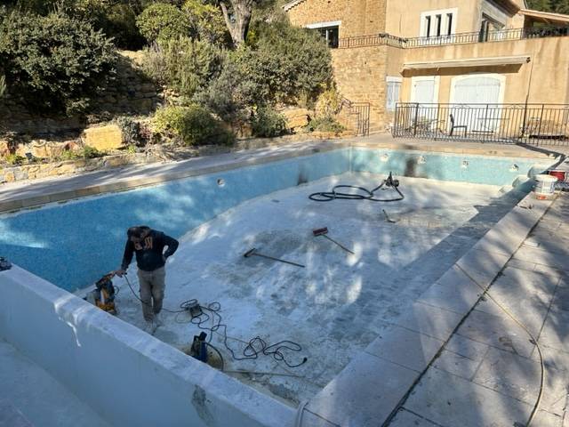 Rénovation de piscine au Beausset