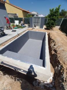 Construction d'une mini piscine de 10m2 PVC armé à Marseille Bouches-du-Rhône
