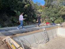 Rénovation totale d'une piscine béton dans une villa vue mer à Ramatuelle