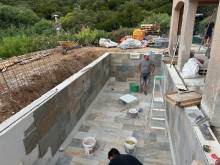 Création d'une piscine 7X2.5M à la Coix Valmer