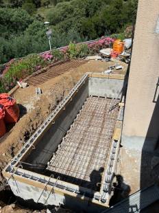 Création d'une piscine 7X2.5M à la Coix Valmer
