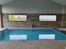 Construction d'une piscine intérieure dans une villa proche Saint-Tropez Var